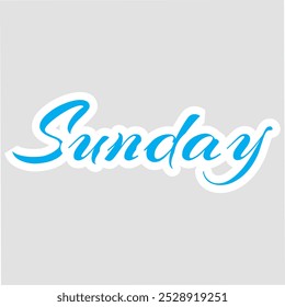 Happy SATURDAY SUNDAY MONDAY TUESDAY WEDNESDAY THURSDAY FIRDAY. weekdays with a gray background blue color and leaves. eps vector formatting calligraphy Illustration. art new simple concepts. post 