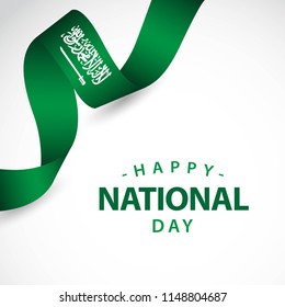 Happy Saudi Arabia Independent Day Vector Template Design Illustration