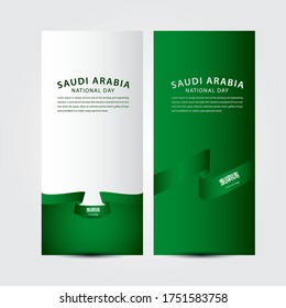 Happy Saudi Arabia National Day Celebration Vector Template Design Illustration
