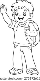 Dibujo para Colorear Happy