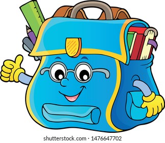 Feliz tema de la bolsa de clase 4 - ilustración vector eps10.