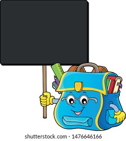 Happy schoolbag topic image 7 - eps10 vector illustration.