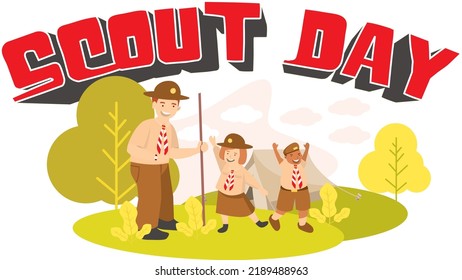 ilustración del vector del día de exploración feliz