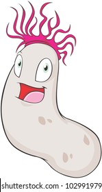 Happy Sea Cucumber Cartoon