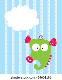 happy seahorse tag