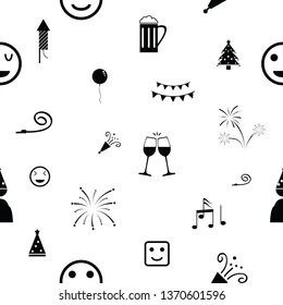 happy seamless pattern background icon.