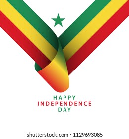 Happy Senegal Independence Day Vector Template Design Illustrator