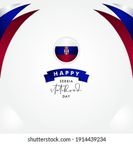 Happy Serbia Statehood Day Vector Design Template Background