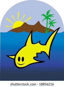 The happy shark