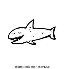 happy shark cartoon