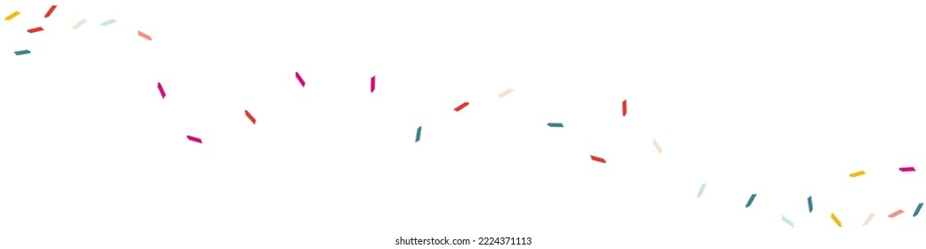 Happy Shavings Festive Vector White Panoramic Background. Top Smear Design. Carnival Dust Texture. Color Paint Fun Invitation.