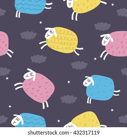Happy sheep print