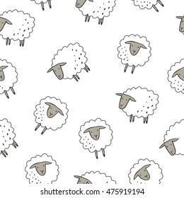 Happy sheep print