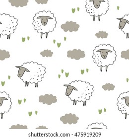 Happy sheep print