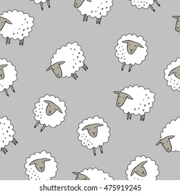 Happy sheep print