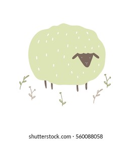 Happy sheep print