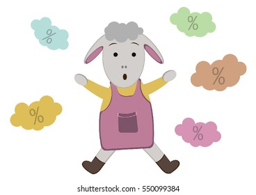 happy sheep with sales
