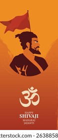 Happy Shivaji Maharaj Jayanti Vector Banner Set - Maratha King Tribute Illustrations with Flag and Swords