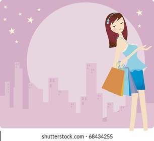 Happy Shopping with Attractive Girls