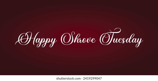 Happy Shrove Tuesday Amazing Text illustration Design