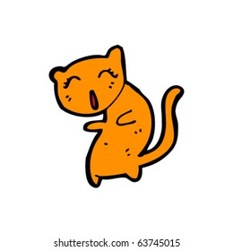 Happy Sing Kat Cartoon
