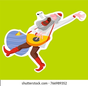 happy singing man