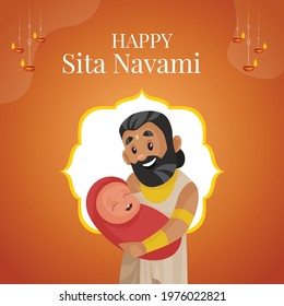 Happy site Navami banner design template.