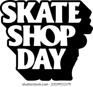 Happy Skateboard Skateboarding Skate Shop Day Annual Feb February 14th 14 Signage Sign Template Vector EPS PNG Transparent No Background Clip Art