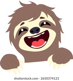 Feliz preguiça Pequim Desenhado à mão desenhos animados