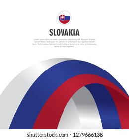 Happy Slovakia Independence Day Vector Design Illustration Template. 