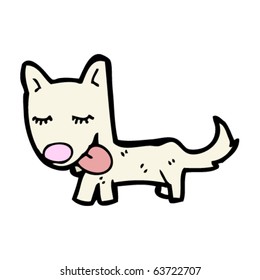 happy small dog cartoon