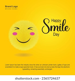 Happy Smile Day poster design