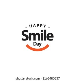 Happy Smile Day Vector Template Design Illustration