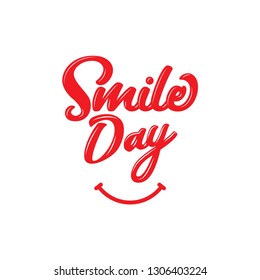 Happy Smile Day Vector Template
