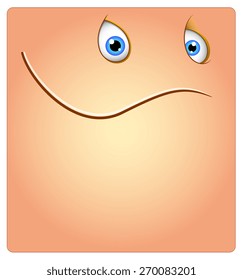 Happy Smile Face Box Smiley Vector