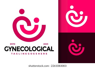 Happy Smile Gynecology Logo Logos Design Element Stock Vector Illustration Template