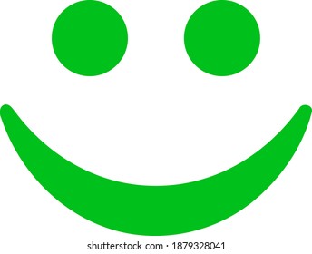 Happy smile icon with flat style. Isolated vector happy smile icon image on a white background.