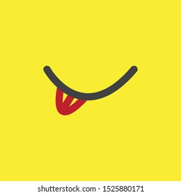 happy smile icon logo vector 
