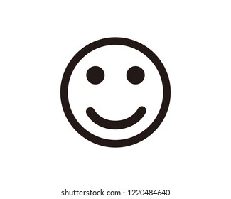 Happy smile symbol emoji icon