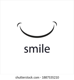 logotipo y símbolo de imagen de vector sonrisa feliz