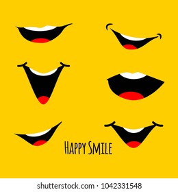 Happy Smile Vector Template Design