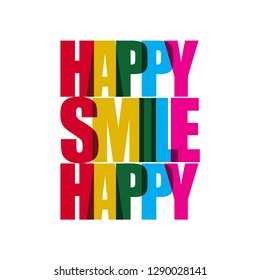 Happy Smile Vector Template Design Illustration