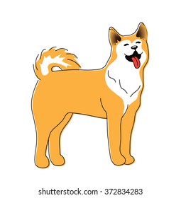Happy smiley dog.