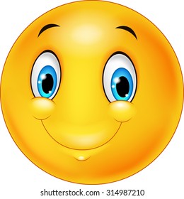 Happy smiley emoticon