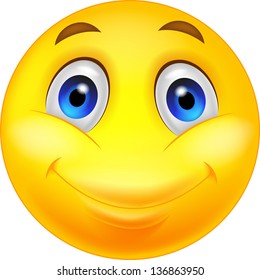 Happy smiley emoticon face
