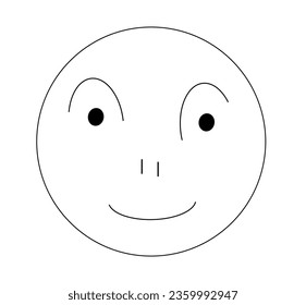 happy smiley face with black color