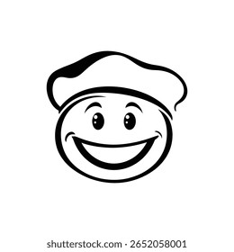 Happy Smiley Face Vetor - Ícone de expressão alegre para diversão, emoção e design digital Smiling Face Illustration - Símbolo Emoji bonito e positivo para aplicativos, crianças e comunicação	
