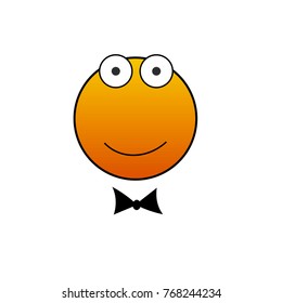 Happy smiley. Vector illustration.