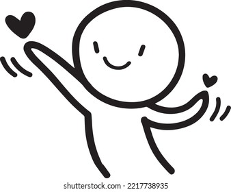 Feliz rostro sonriente con sonrisa