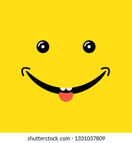 happy smiling face vector illustration